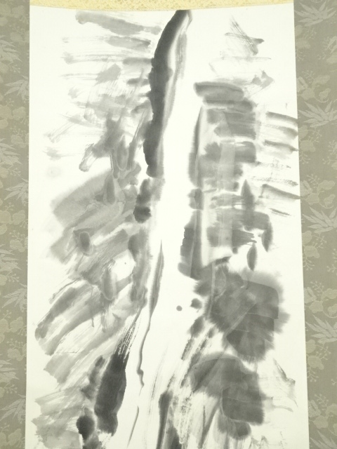 道具 ] - 道具 斎仁筆 天城大滝 水墨画 肉筆紙本掛軸 | ネットショップ
